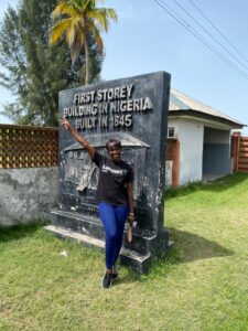 Outside the First storey building