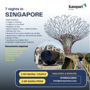 Singapore tour flyer